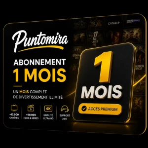 Abonnement IPTV 4K & 8K HD – 4 Écrans 1 Mois
