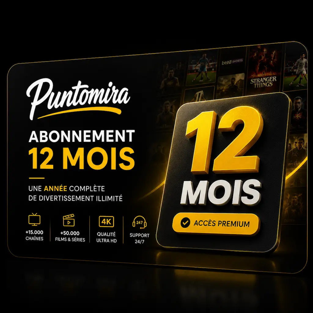 Abonnement IPTV Firestick – 3 Écrans 12 Mois