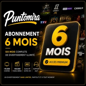 Abonnement IPTV iOS iPhone – 5 Écrans 6 Mois