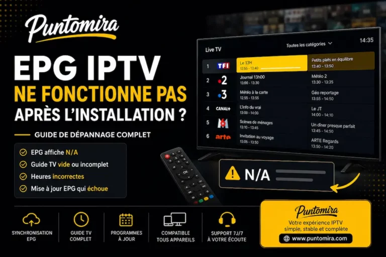 EPG IPTV Ne Fonctionne Pas ? Guide de Dépannage Smarters Player Lite (N/A, Guide TV Vide)