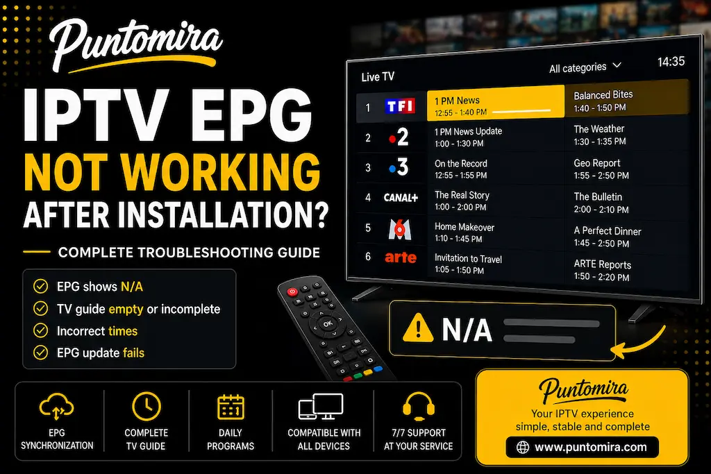 IPTV EPG Not Working After Installation? Complete Troubleshooting Guide